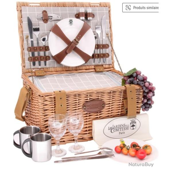 PANIER PIQUE NIQUE CONCORDE  4 COUVERTS