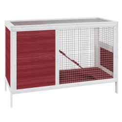 Clapier moka 103 x 44 x 69,5 cm bois de pin massif marron 02_0041951