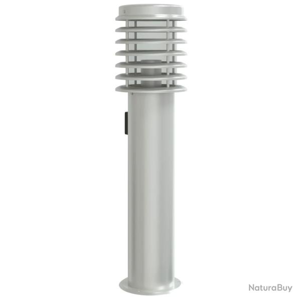 Lampadaire d'extrieur et sortie argent 60 cm acier inoxydable Argent 02_0042533