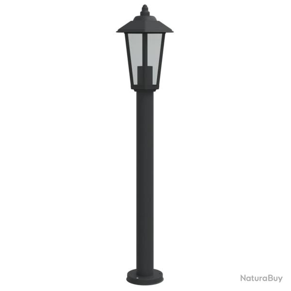 Lampadaire d'extrieur 80 cm acier inoxydable noir 02_0042512