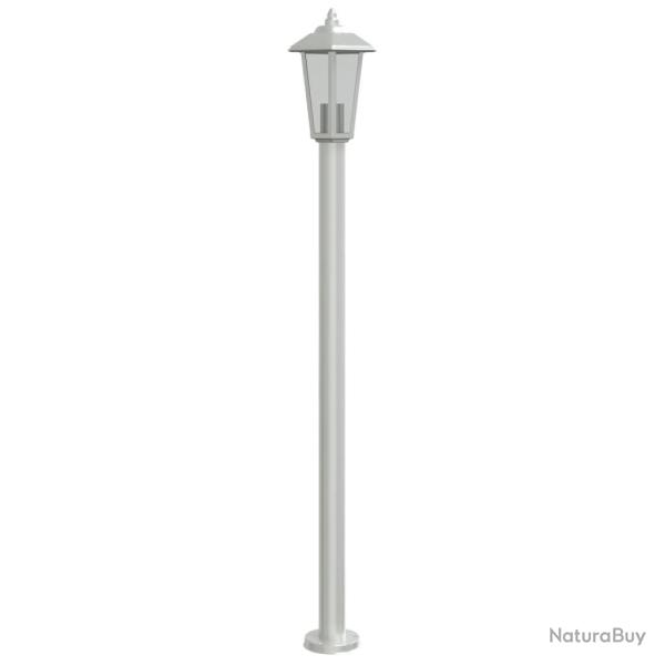 Lampadaire d'extrieur argent 120 cm acier inoxydable Argent 02_0042516
