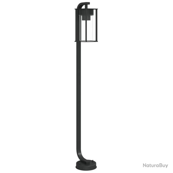 Lampadaire d'extrieur 100 cm acier inoxydable noir 02_0042504