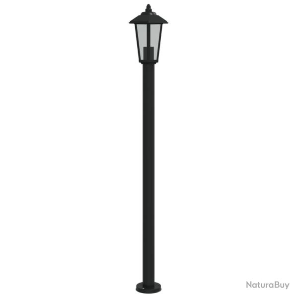 Lampadaire d'extrieur 120 cm acier inoxydable noir 02_0042507