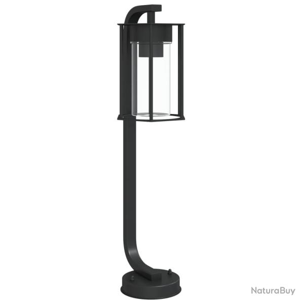 Lampadaire d'extrieur 60 cm acier inoxydable noir 02_0042511