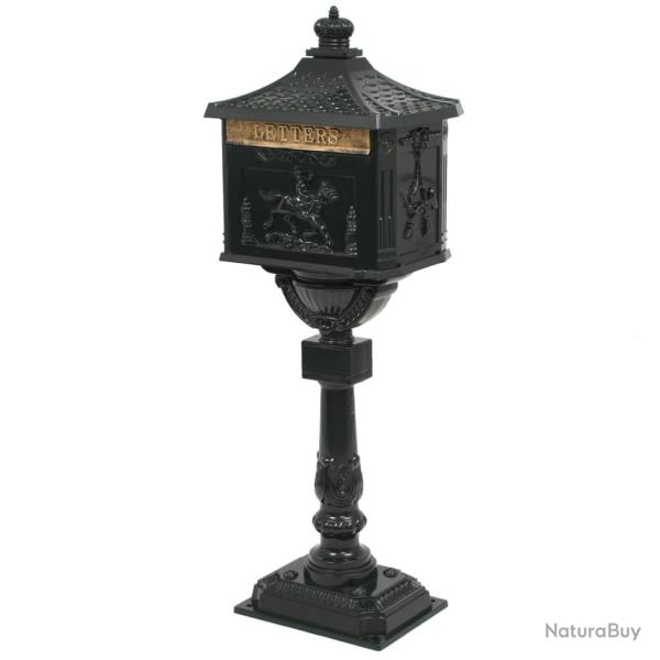 Bo�te aux lettres sur pied aluminium vintage antirouille vert 02_0041553