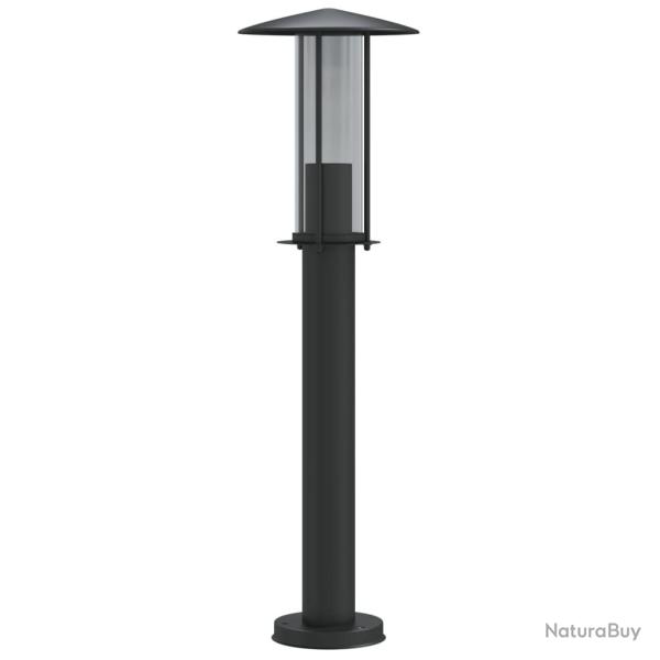 Lampadaire d'extrieur 60 cm acier inoxydable noir 02_0042510