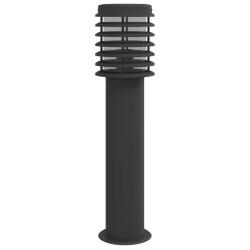 Lampadaire d'ext&eacute;rieur 60 cm acier inoxydable noir 02_0042509