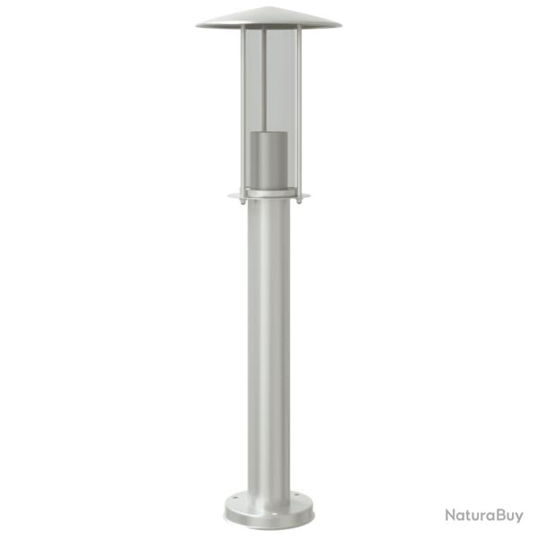 Lampadaire d'extrieur argent 60 cm acier inoxydable Argent 02_0042518
