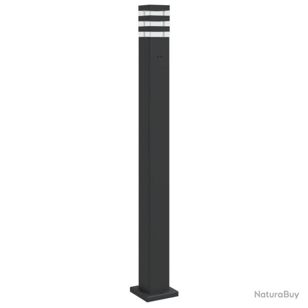 Lampadaire d'ext�rieur avec sortie 110 cm aluminium noir 02_0042528