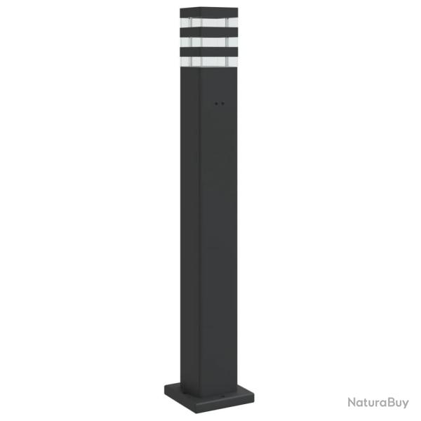 Lampadaire d'ext�rieur avec sortie 80 cm aluminium noir 02_0042531