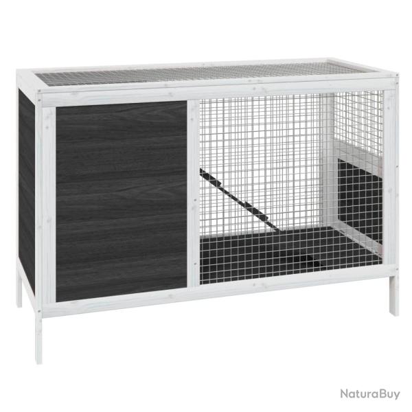 Clapier 103 x 44 x 69,5 cm bois de pin massif gris 02_0041934