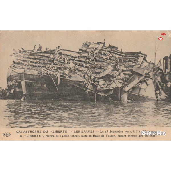 CPA - Catastrophe du "La Libert�" LES �PAVES -Le 25 Septembre1911 a 5h.55 du matin N�523
