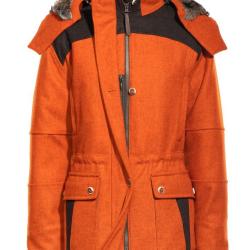 Veste femme RASCHER orange en loden