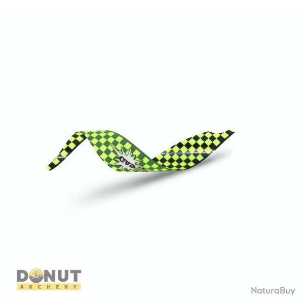 Plumes de flche Gaspro Shield Target Medium 2.5 - Jaune Fluo / Droitier