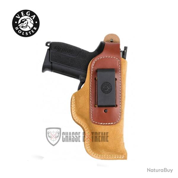 Holster VEGA Ambidextre Inside en Cuir Souple IA3 Beige