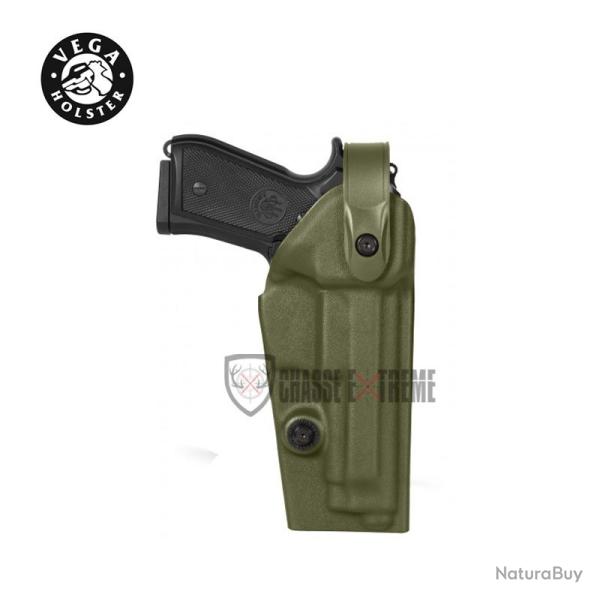 Holster VEGA Droitier Vegatek Duty Vkd8 Pour Beretta 92/98 -Pamas / Mas-G1 Vert OD