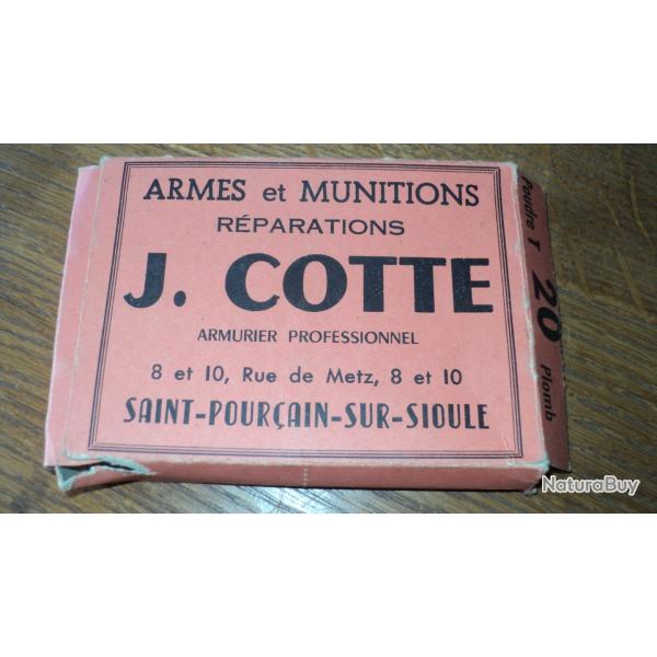 COLLECTOR: bote en carton VIDE d'armurier