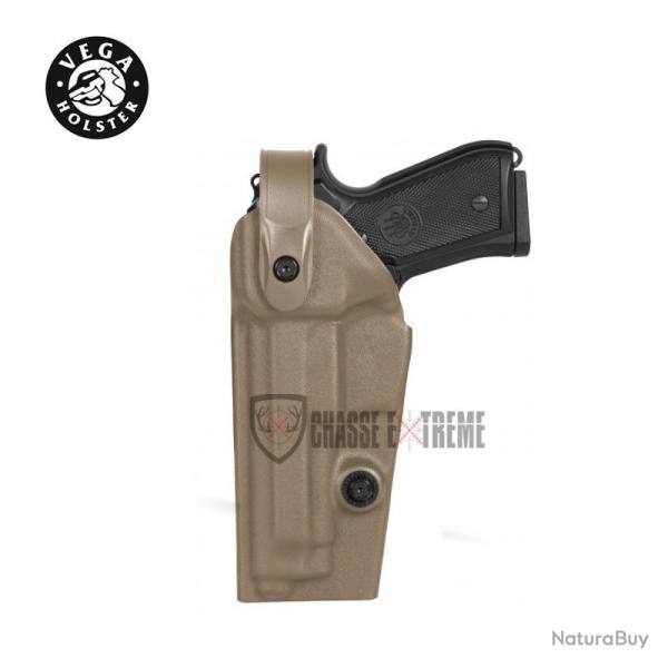 Holster VEGA Gaucher Vegatek Duty Vkd8 Pour Beretta 92/98 -Pamas / Mas-G1 Tan