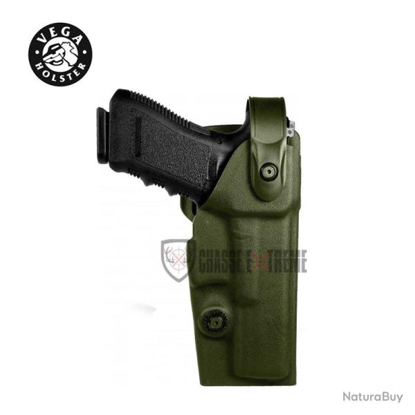 Holster VEGA Droitier Vegatek Duty Vkd8 Pour Glock Vert OD