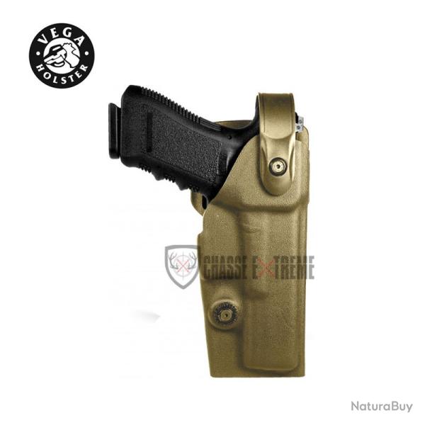 Holster VEGA Droitier Vegatek Duty Vkd8 Pour Glock Tan