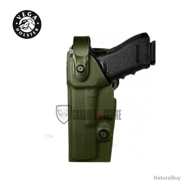 Holster VEGA Gaucher Vegatek Duty Vkd8 Pour Glock Vert OD