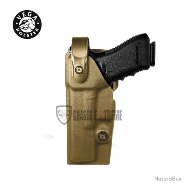 Holster VEGA Gaucher Vegatek Duty Vkd8 Pour Glock Tan