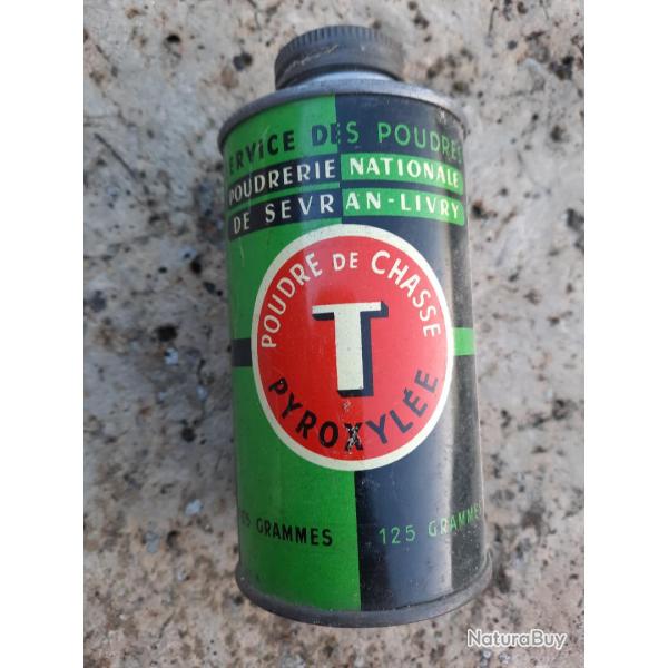 Ancien bidon de poudre vide