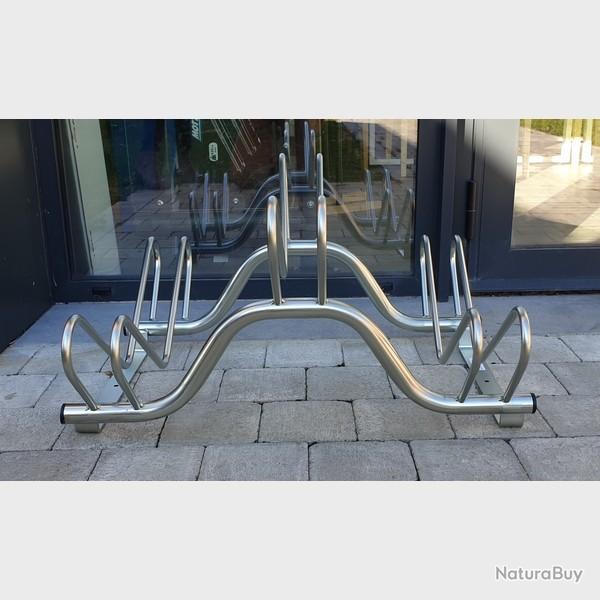 MOTTEZ R�telier 3 v�los c�te � c�te sur 2 niveaux