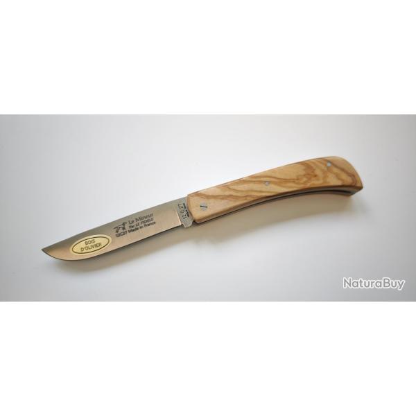 Le Mineur par Le Fid�le en bois d'olivier Couteau de poche pliant