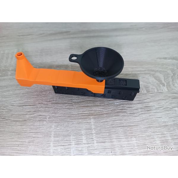 6 Dosettes rapides poudre noire 1.3g avec bec verseur et entonnoir
