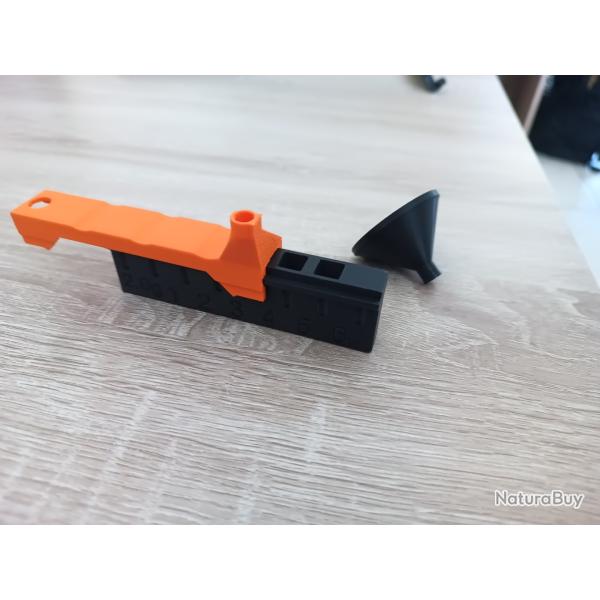 6 Dosettes rapides poudre noire 2.0g avec bec verseur et entonnoir