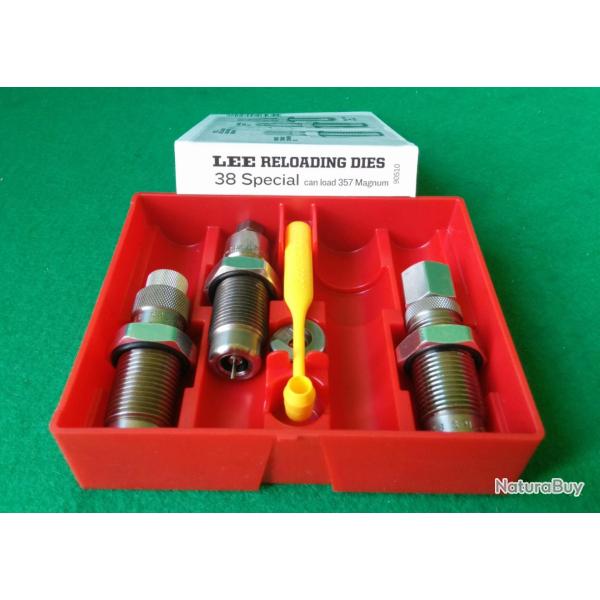 OUTILS DE RECHARGEMENT - LEE RELOADING DIES - 3 OUTILS - 38 SPECIAL / 357 MAGNUM