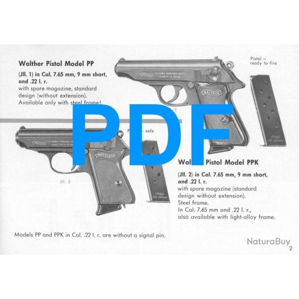 WALTHER PP / PPK / PP-Target / PP Sport :  NOTICE au format PDF