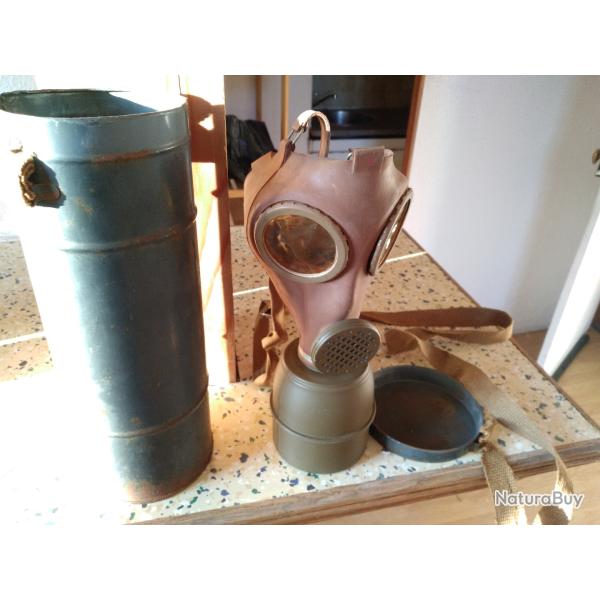 Masque � gaz collection WW2 en tb� vers 1938