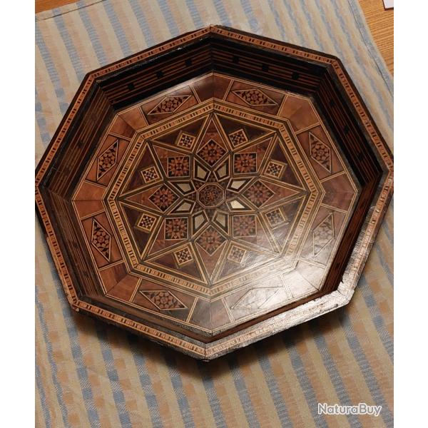 Marqueterie Libanaise ; cadre et plateau