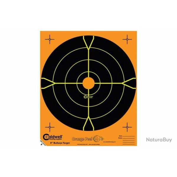 5 Cibles ractives oranges 20x20 cm Caldwell