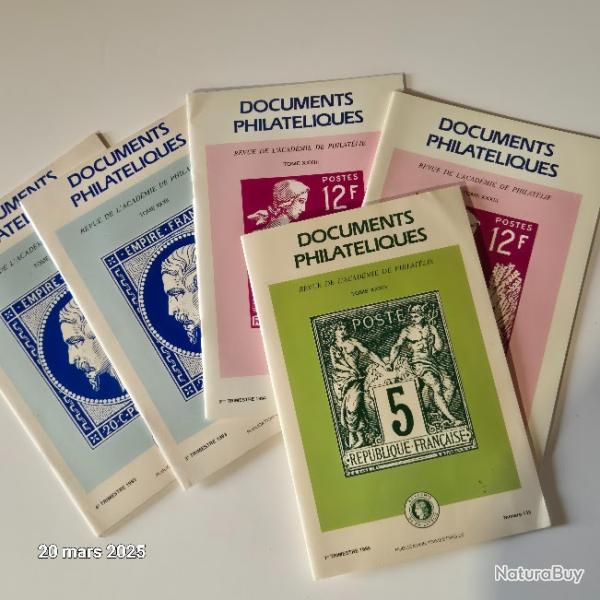 Lot de 5 revues documents philatliques, La bible du collectionneur de timbres