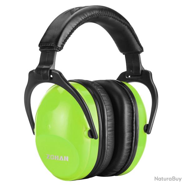 Casque antibruit pour enfant ZOHAN - 22 dB - LIVRAISON GRATUITE - Vert