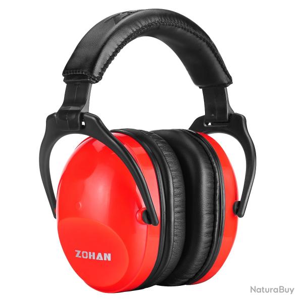 Casque antibruit pour enfant ZOHAN - 22 dB - LIVRAISON GRATUITE - Rouge