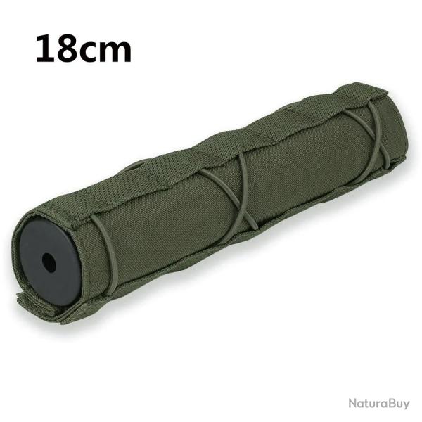 Housse de protection silencieux - 18cm - Vert