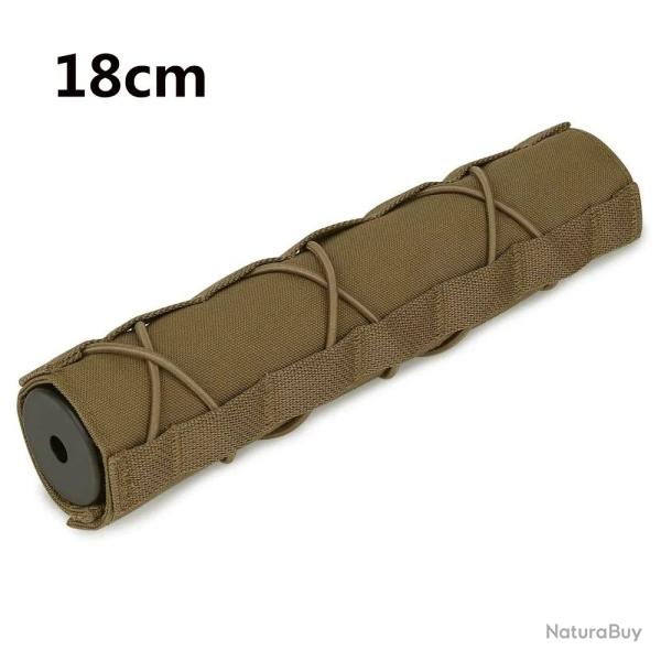 Housse de protection silencieux - 18cm - Tan