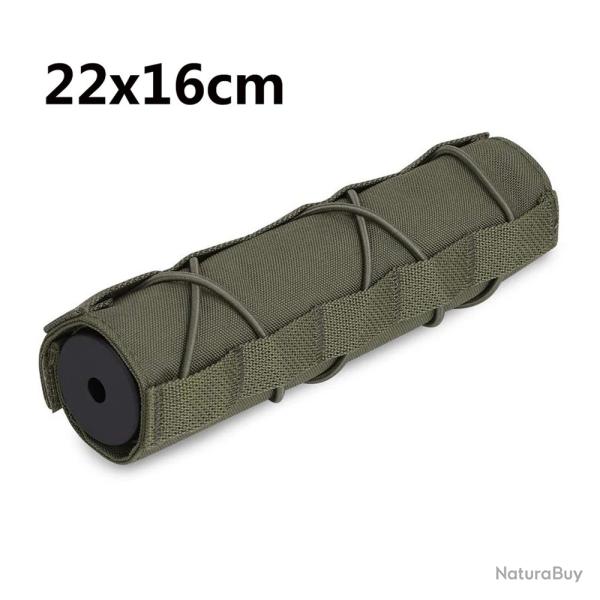 Housse de protection silencieux - 22cm - Vert