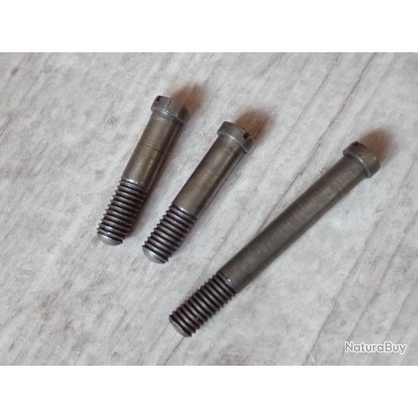 Lot de 3 vis pour pontet, sous garde de fusil Rubin Schmidt - Suisse - 1889, 96/11, K11