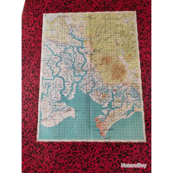 CAP ST JACQUES CARTE COULEUR SUD VIETNAM PERIODE GUERRE D'INDOCHINE