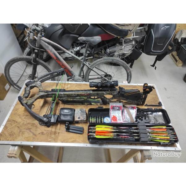 Arbal�te Barnett Predator 175 livres avec nombreux accessoires