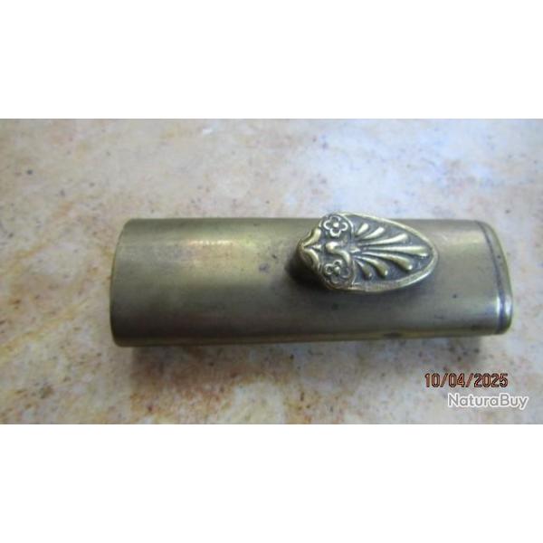 CHAPE POUR ENTR�E DE FOURREAU  laiton bouton palmette �p�e