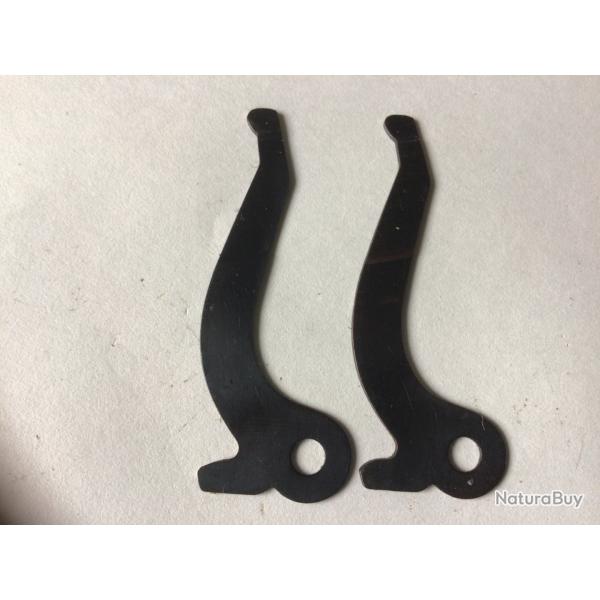 VENDU PAR LE-CUIRASSIER N�5 PAIRE DE LEVIERS DE R�CUP�RATION PISTOLET LEFRANCAIS CAL 6,35 MM