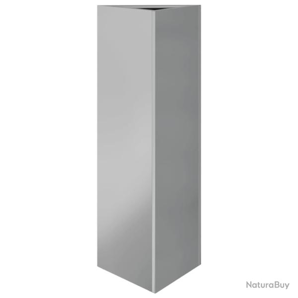 Jardini�re bac lit sur�lev� plantes fleurs terrasse jardin triangulaire 30 x 26 x 75 cm acier galva