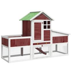Clapier moka 170 x 63 x 113 cm bois de pin massif marron 02_0041954