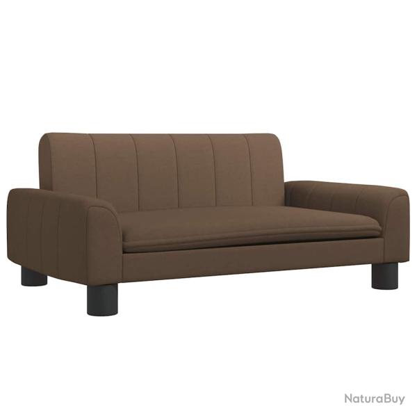 Lit pour chien panier canap� confortable 70 x 45 x 30 cm tissu marron 02_0042847